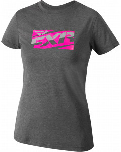 FXR Throttle Tech T-shirt Charcoal/Fuchsia