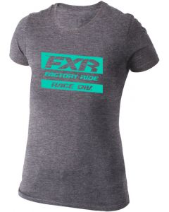 FXR Race Division T-Shirt Barn/Ungdom 19x Grey Hea