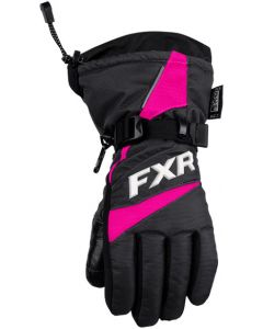 FXR Helix Race Fingerhandske, Barn 20 Black/Fuchsi