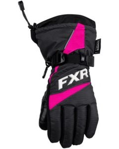 FXR Helix Race Fingerhandske, Ungdom 20 Black/Fuch