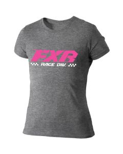 FXR Team T-Shirt Barn/Ungdom 20 Grey Heather/Elec 