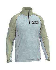FXR Derby UPF Långärmad tröja med 1/4 dragkedja 23 Ice Camo/Khaki
