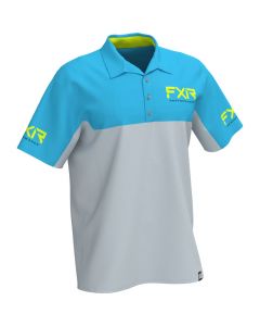 FXR Cast Performance UPF Polo Shirt 23 Blue/Ice