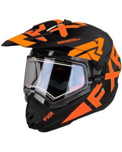 FXR Torque X Team Hjälm med elvisir 22 Blk/Orange