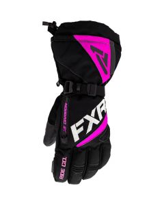 FXR Fusion Skoterhandskar 22 Black/Elec Pink