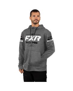 FXR Race Division Tech Hoodie 22 Grey Heather/White