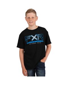 FXR Pilot T-Shirt, Barn/Ungdom 22 Black/Blue