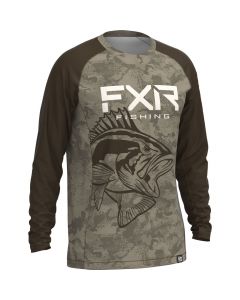 FXR Big Treble UPF Långärmad tröja 23 Stone Camo/Bass