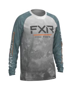 FXR Derby UPF Långärmad tröja 23 Grey Ink/Steel Ink