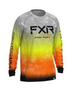 FXR Derby UPF Långärmad tröja 23 Grey Inferno/Black