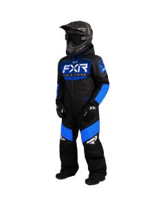 FXR Helium Monosuit, Barn 22 Black/Blue Fade