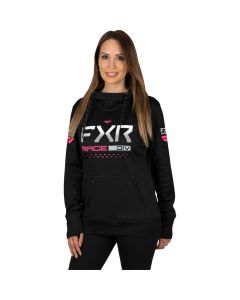 FXR W Race Division Tech PO Hoodie 23 Black/Elec Pink