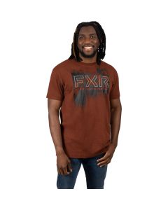 FXR Broadcast Premium T-Shirt 23 Rust Heather/Black