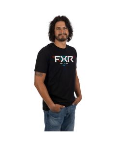 FXR Split Premium T-Shirt 23 Black/Spectrum