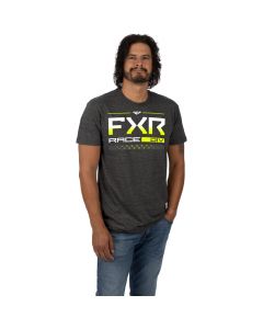 FXR Race Division Premium T-Shirt 23 Char Heather/HiVis