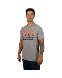 FXR Race Division Premium T-Shirt 23 Grey Heather/Lava