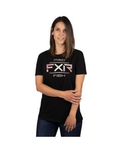 FXR W Excursion Premium T-Shirt 23 Black/Dusty Rose