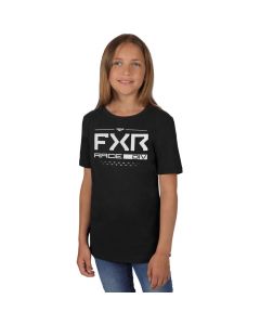FXR Race Division Premium T-Shirt, Barn/Ungdom 23 Black/White