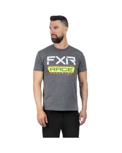 FXR Race Div Premium T-Shirt 24 Char Heather/Hi Vis