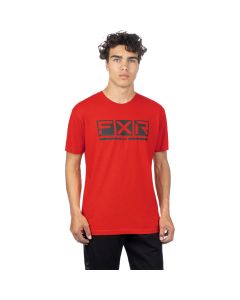 FXR Helium Premium T-Shirt 24 Red Heather/Black