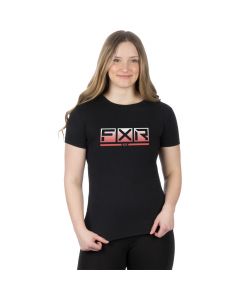 FXR Podium Premium T-Shirt 24 Black/Muted Melon