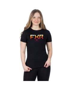 FXR Helium Premium T-Shirt 24 Black/Sunrise