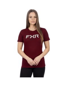 FXR Helium Premium T-Shirt 24 Merlot/White