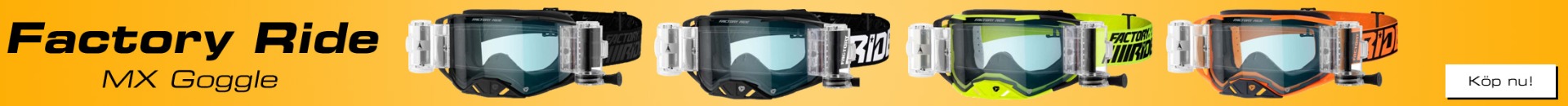 FXR Shoppen - Factory Ride crossglasögon med Roll Off